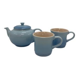 LE CREUSET (ルクルーゼ) ティーポット1P&マグカップ2Pセット　910296-00
