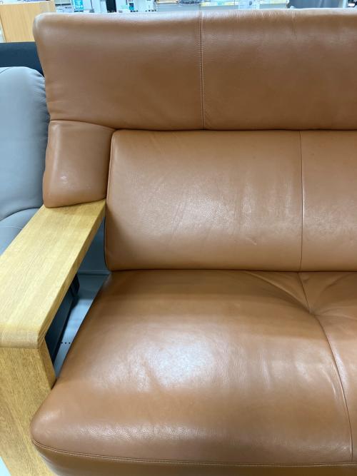 Chitano (チターノ) 3人掛けソファー ブラウン×ナチュラル ダンテ