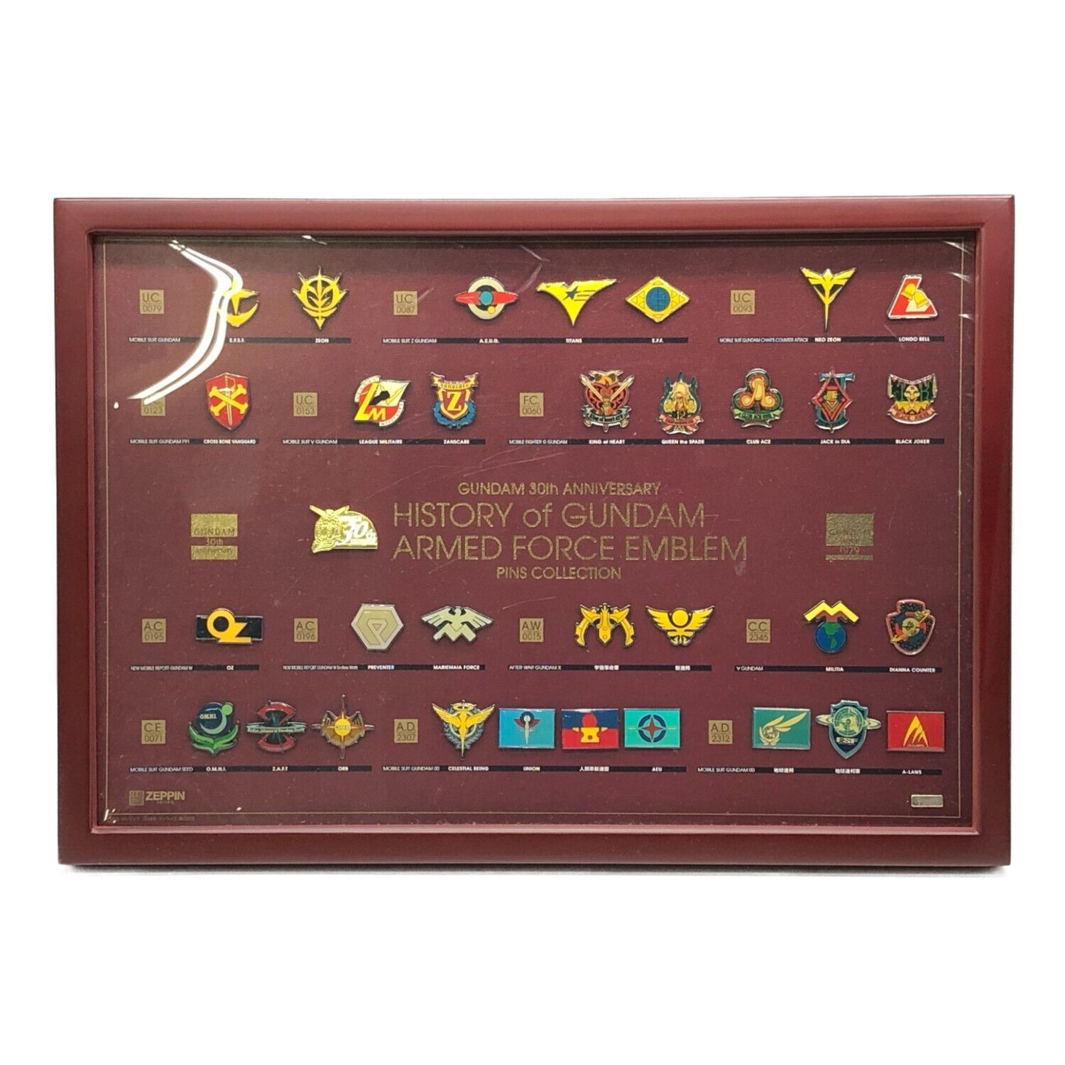 レア 機動戦士ガンダム生誕30周年記念 エンブレムピンズコレクション 30種-