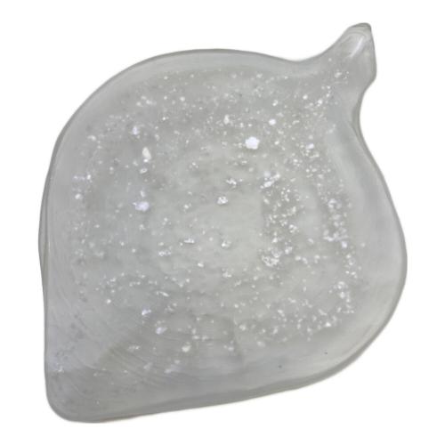 藤田喬平 (フジタキョウヘイ) 手吹 葉型銘々皿 銀箔 5枚セット