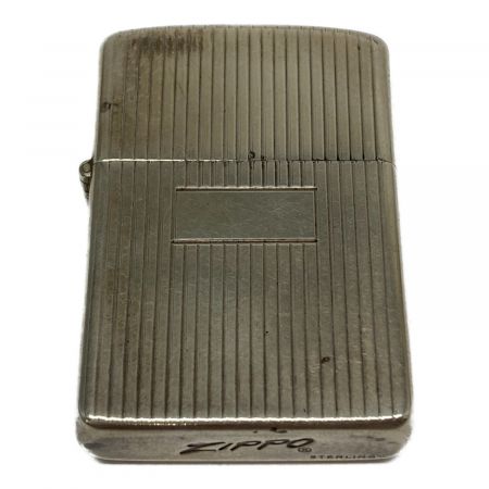 ZIPPO スターリングシルバー ストライプ 緑箱 1955-1979年