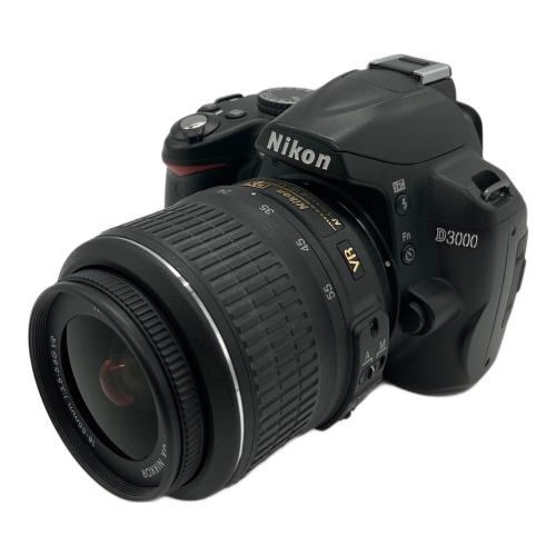 Nikon (ニコン) デジタル一眼レフカメラ D3000 18-55 VRキット 1075万画素(総画素) 2021090
