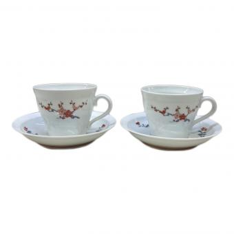 十四代柿右衛門 (ジュウヨンダイカキエモン) カップ&ソーサー 錦