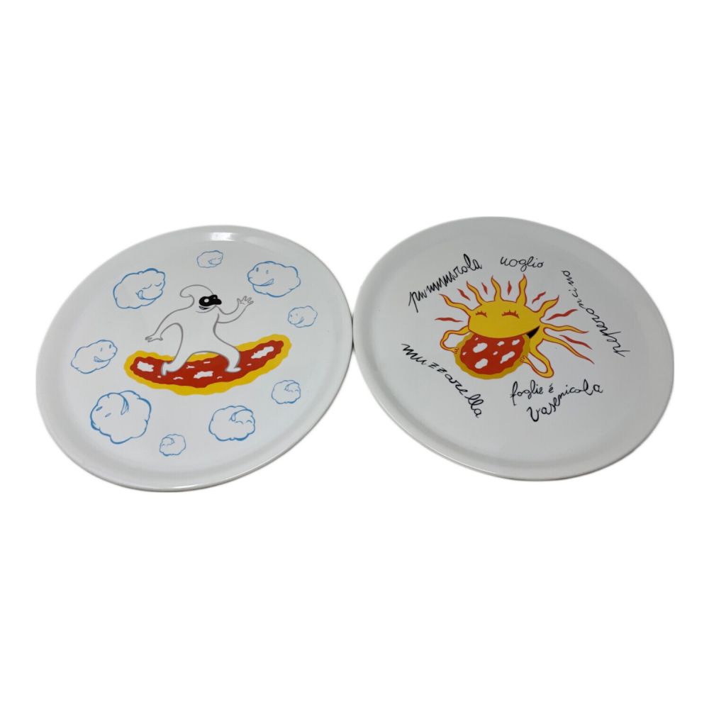 ALESSI ピザプレート２枚　① アレッシィ / ALESSI ピザプレート2枚セット 大皿 食器 イタリア