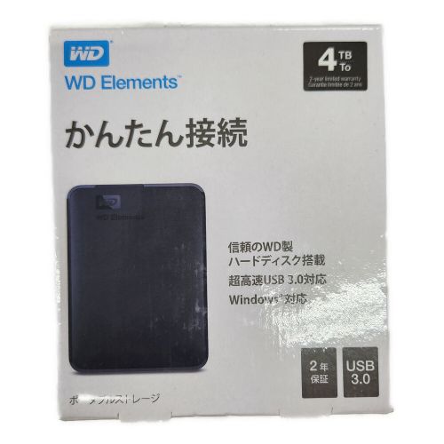 WD (ダブルディー) ポータブル型 外付けHDD WDBU6Y0040BBK-JESN