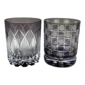 華硝 (ハナショウ) 切子グラス 2Pセット