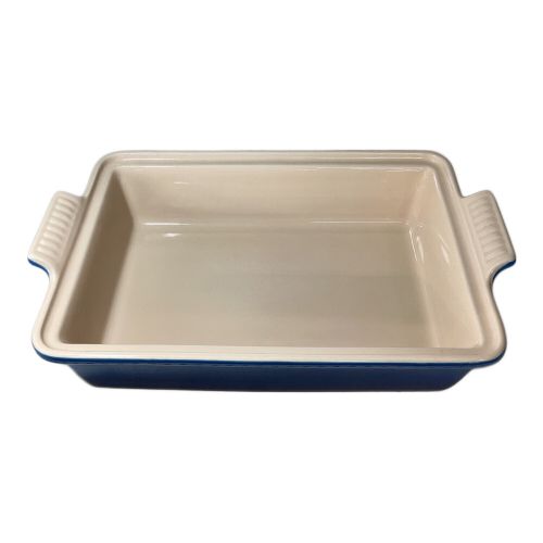 LE CREUSET (ルクルーゼ) ココット レクタンギュラー スクエア 29cm ブルー