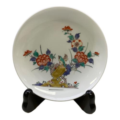 十四代酒井田柿右衛門 (-) 皿 錦 牡丹鳥文