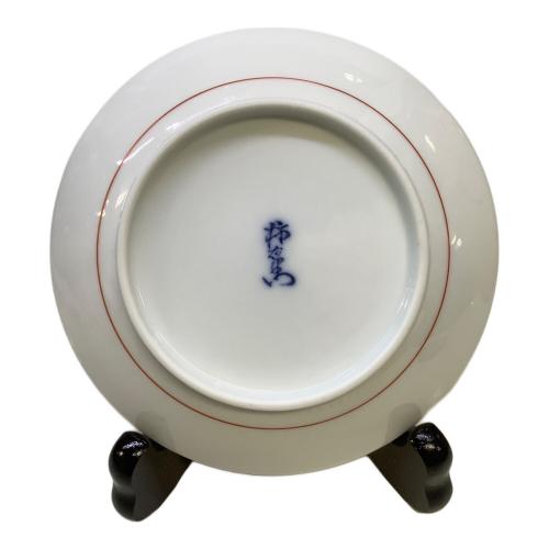 十四代酒井田柿右衛門 (-) 皿 錦 牡丹鳥文