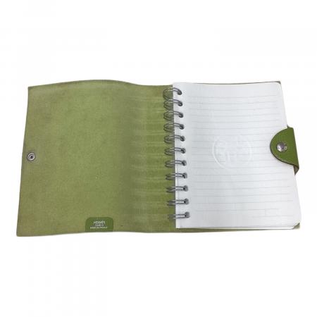 HERMES (エルメス) 手帳カバー グリーン M F｜トレファクONLINE