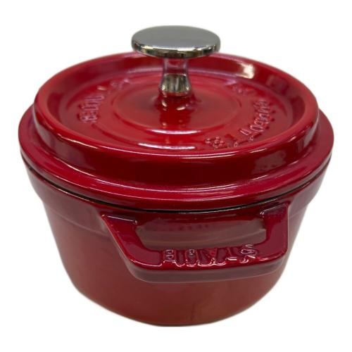 Staub (ストウブ) 両手鍋 レッド 14cm