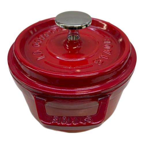 Staub (ストウブ) 両手鍋 レッド 14cm