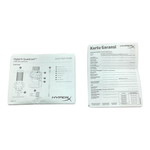 KINGSTON (キングストン) コンデンサーマイク HYPERX QUADCAST