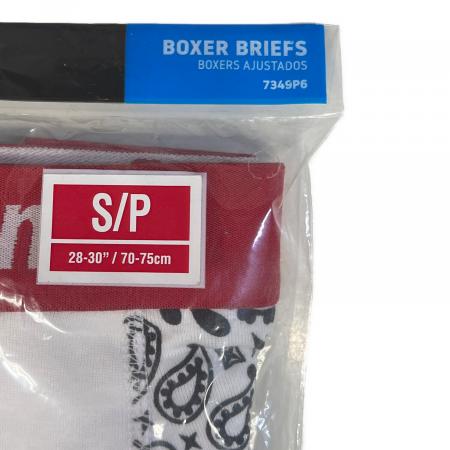 Supreme ボクサーパンツ S/P (28-30インチ) バンダナ柄 2枚】supreme シュプリーム ボクサーパンツ ヘインズ Bandana S Black