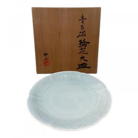 青白磁 (快山窯) 輪花大皿 快山｜トレファクONLINE