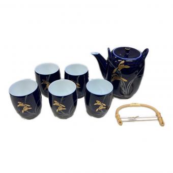 香蘭社 (コウランシャ) 急須 ルリ蘭 急須1・湯呑み5セット