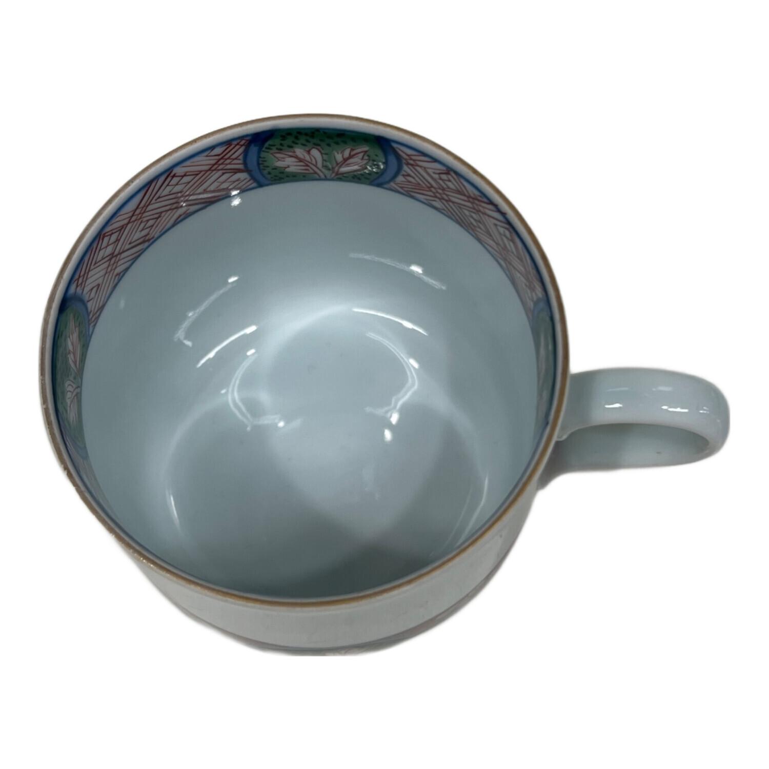 源右衛門窯 (ゲンエモンガマ) カップ&ソーサー レッド