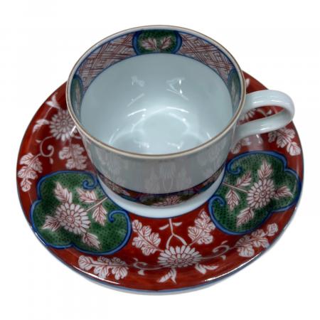 源右衛門窯 (ゲンエモンガマ) カップ&ソーサー レッド｜トレファクONLINE