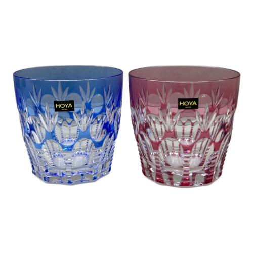 HOYA CRYSTAL (ホーヤクリスタル) 切子グラス ペア