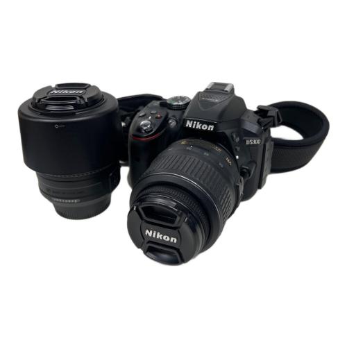 Nikon (ニコン) 一眼レフカメラ D5300 AF-P ダブルズームキット 2478万画素(総画素) 2128296