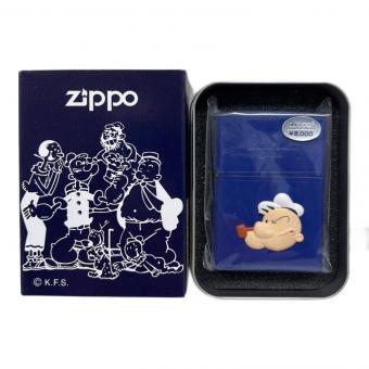 ZIPPO (ジッポ) ZIPPO ポパイ(皮巻き) ブルー