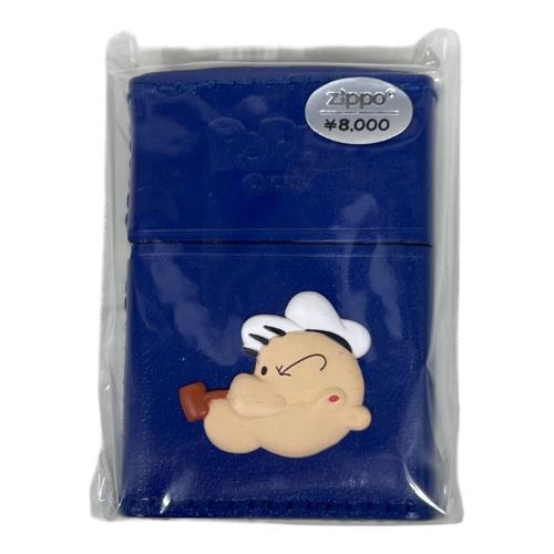 ZIPPO (ジッポ) ZIPPO ポパイ(皮巻き) ブルー