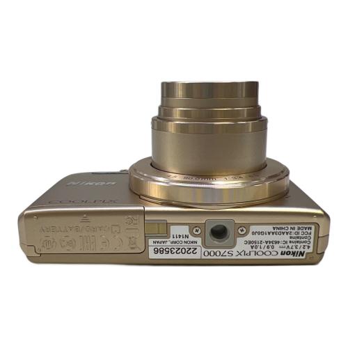 Nikon (ニコン) コンパクトデジタルカメラ S7000 1602万画素(有効画素) 1/2.3型CMOS (裏面照射型) 専用電池 SDカード対応 通常：ISO125～6400 120コマ/秒 1～1/1500 秒 22023586