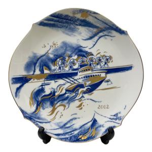 Meissen (マイセン) イヤープレート 飛行艇ドルニエドックス 2002