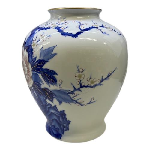 深川製磁 (フカガワセイジ) 花瓶 梅ボタン