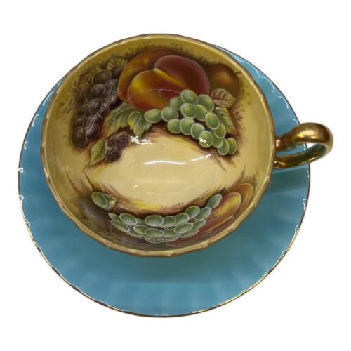 Aynsley (エインズレイ) カップ&ソーサー ブルー オーチャードゴールド