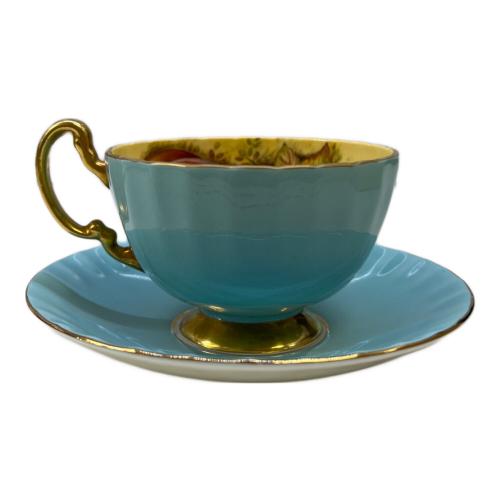 Aynsley (エインズレイ) カップ&ソーサー ブルー オーチャードゴールド