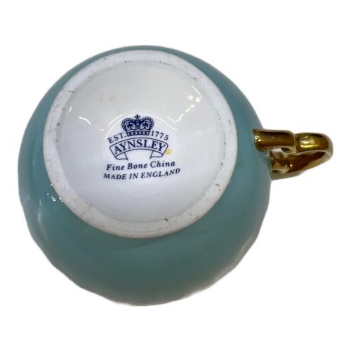Aynsley (エインズレイ) カップ&ソーサー ブルー オーチャードゴールド