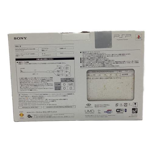 SONY (ソニー) PSP VALUE PACK PSP-2000 バッテリー欠品　通電確認済み　箱傷み有
