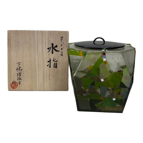 茶道具 ステンドグラス水指 下嶋理依子