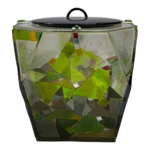 茶道具 ステンドグラス水指 下嶋理依子