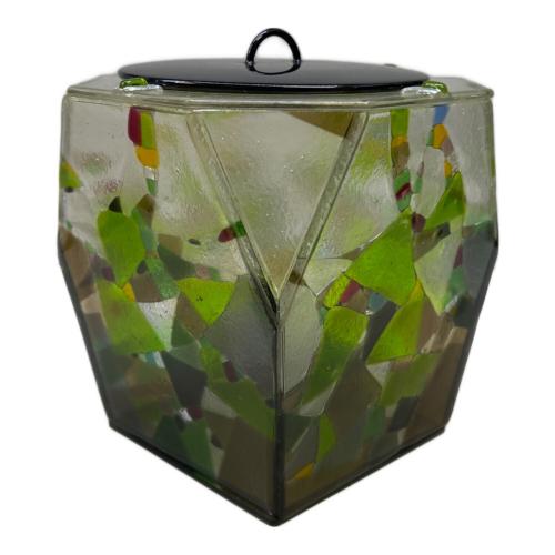 茶道具 ステンドグラス水指 下嶋理依子