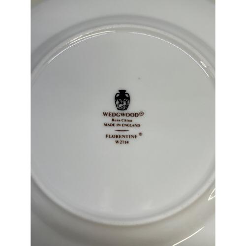 Wedgwood (ウェッジウッド) カップ&ソーサー＆プレート フロレンティーン・ターコイズ カップ＆ソーサー×2、プレート2枚