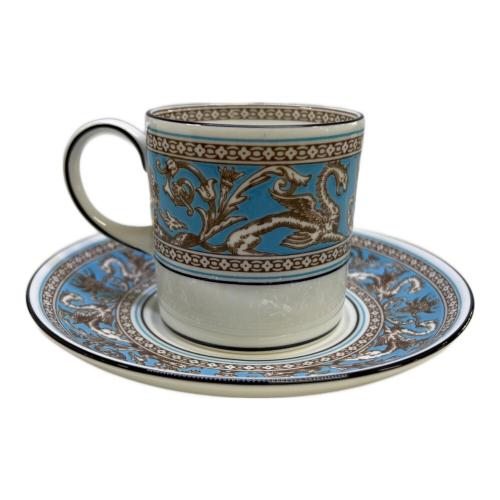 Wedgwood (ウェッジウッド) カップ&ソーサー＆プレート フロレンティーン・ターコイズ カップ＆ソーサー×2、プレート2枚