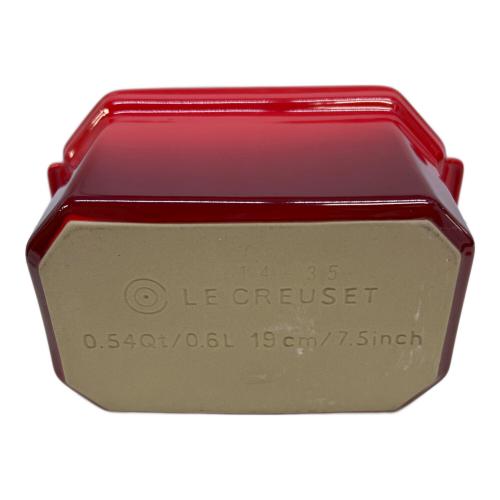 LE CREUSET (ルクルーゼ) TERRINE WITH PRESS レッド 0.6L