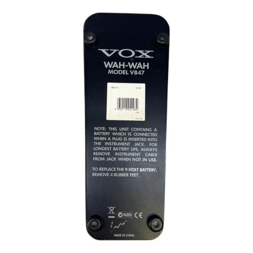 VOX (ヴォックス) ワウペダル Ｖ847