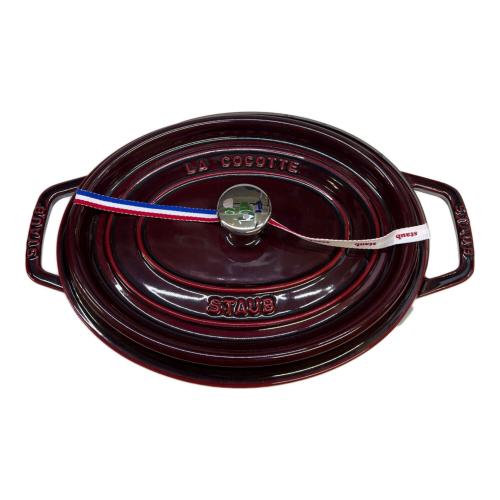 Staub (ストウブ) オーバルココット グレナティンレッド 27cm 3.2L 40500-273
