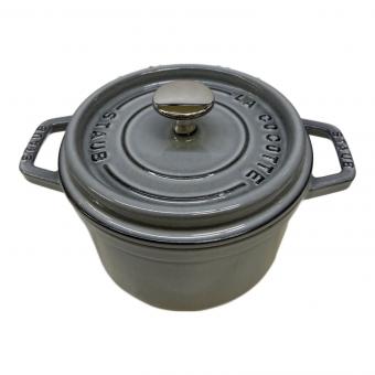 Staub (ストウブ) ラウンドココット グレー 16cm 1.4L 40509-479