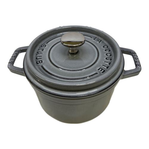 Staub (ストウブ) ラウンドココット グレー 16cm 1.4L 40509-479