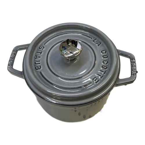 Staub (ストウブ) ラウンドココット グレー 16cm 1.4L 40509-479