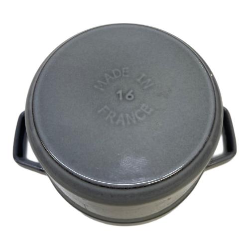 Staub (ストウブ) ラウンドココット グレー 16cm 1.4L 40509-479