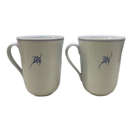 ROYAL COPENHAGEN (ロイヤル・コペンハーゲン) マグカップ 497 ブルーフルーテッド・プレイン 2Pセット