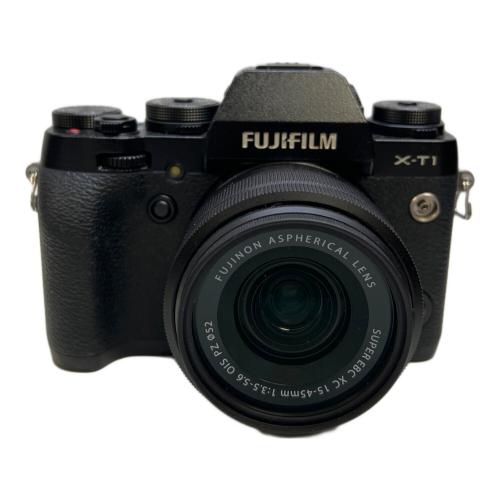 FUJIFILM ミラーレス一眼カメラ レンズ付き SUPER EBC XC 15-45mm 1:3.5-5.6 X-T1 1630万画素 APS-C 専用電池 ISO200～6400 約8コマ/秒 1/32000～1秒 42005987