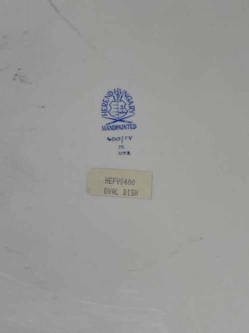 Herend (ヘレンド) オーバルプレート インドの華