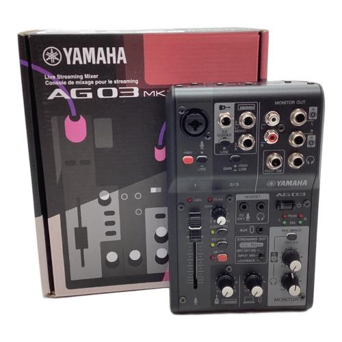 YAMAHA (ヤマハ) ライブストリーミングミキサー AG 03MK2