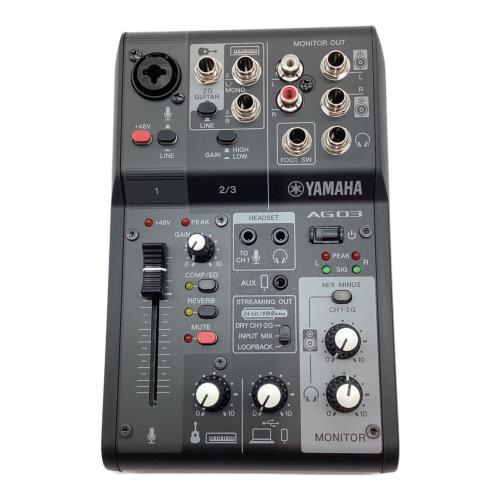 YAMAHA (ヤマハ) ライブストリーミングミキサー AG 03MK2